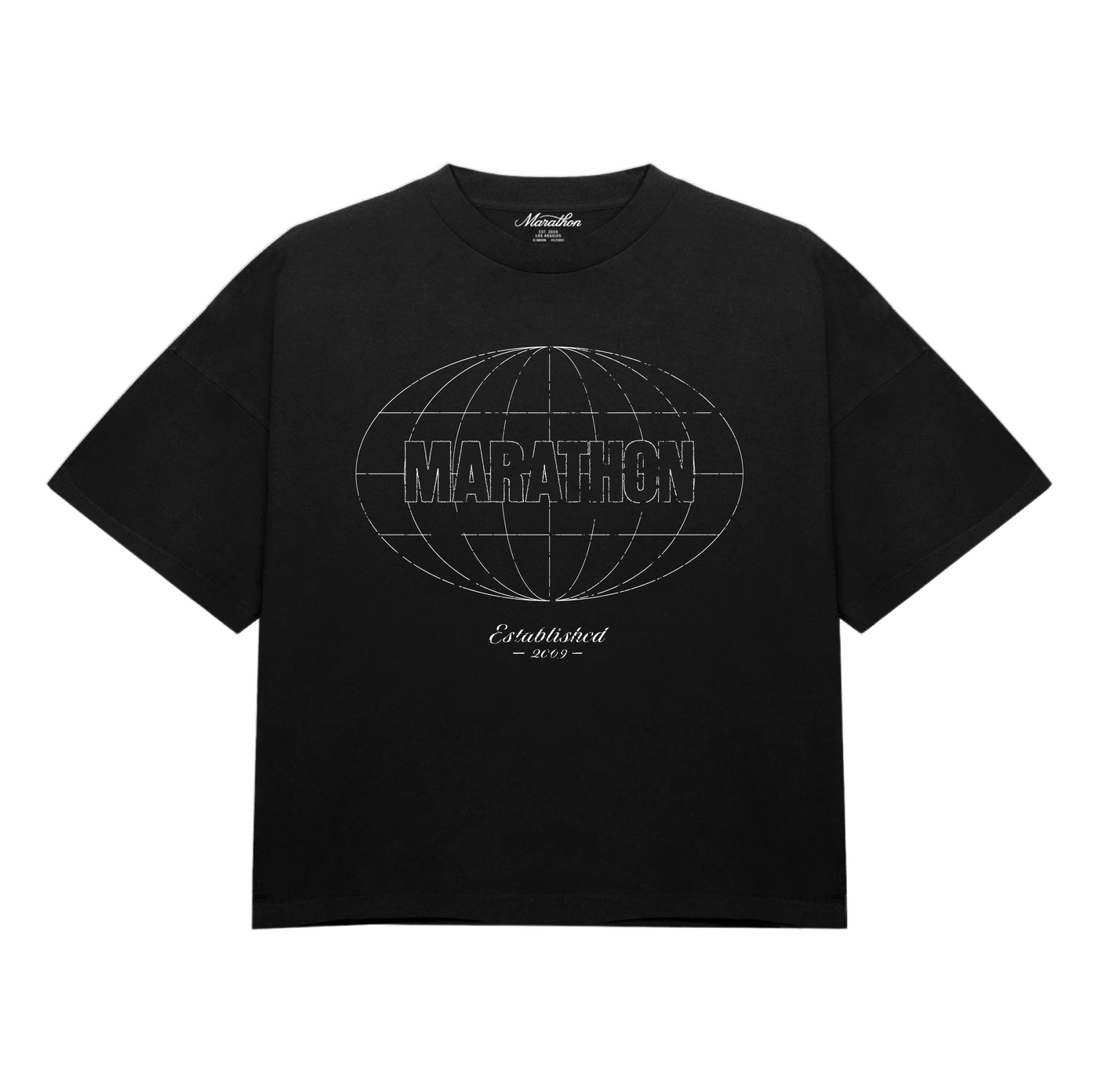 Marathon Established Globe T-Shirt - Black