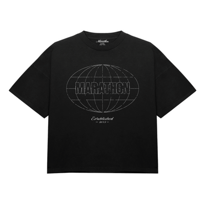 Marathon Established Globe T-Shirt - Black