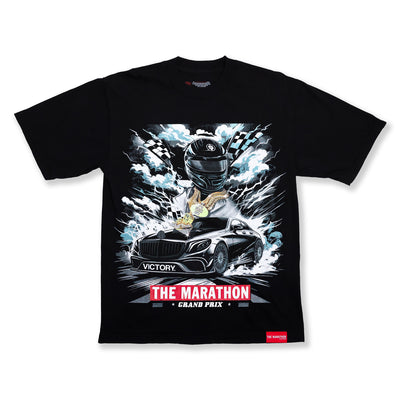 Marathon Grand Prix T-Shirt - Black - Front