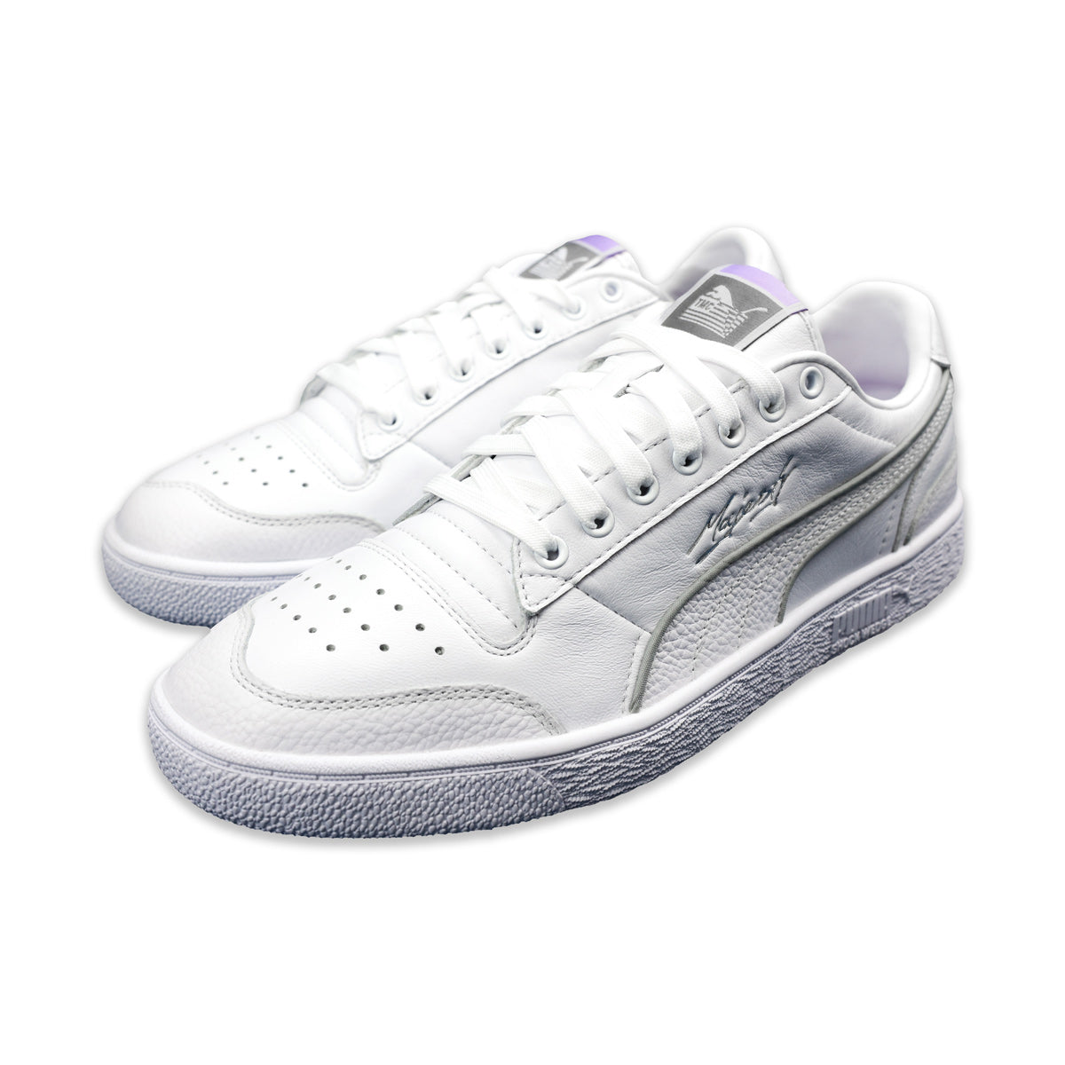 Puma x TMC Hussle Way (People’s Champ) Shoes - White/Purple - Lateral Side