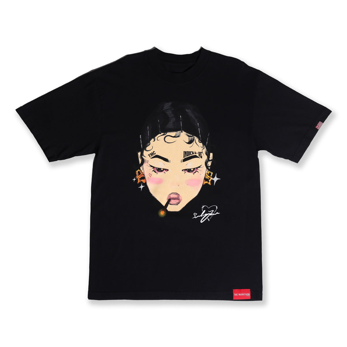 INDICA LOVE x TMC T-Shirt - Black - Front