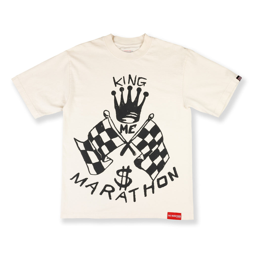 King Me T-Shirt - Bone – The Marathon Clothing