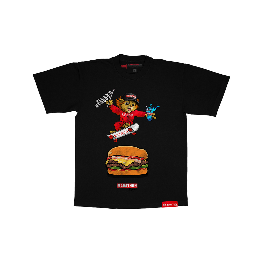 Leo Skateboard T-Shirt - Black – The Marathon Clothing