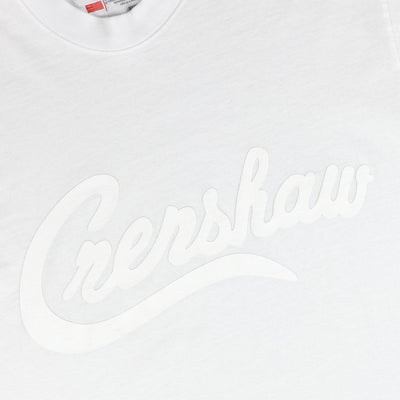 Limited Edition Crenshaw T-Shirt - White/White - Chest Detail