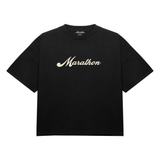 marathon-classic-cursive-t-shirt-black