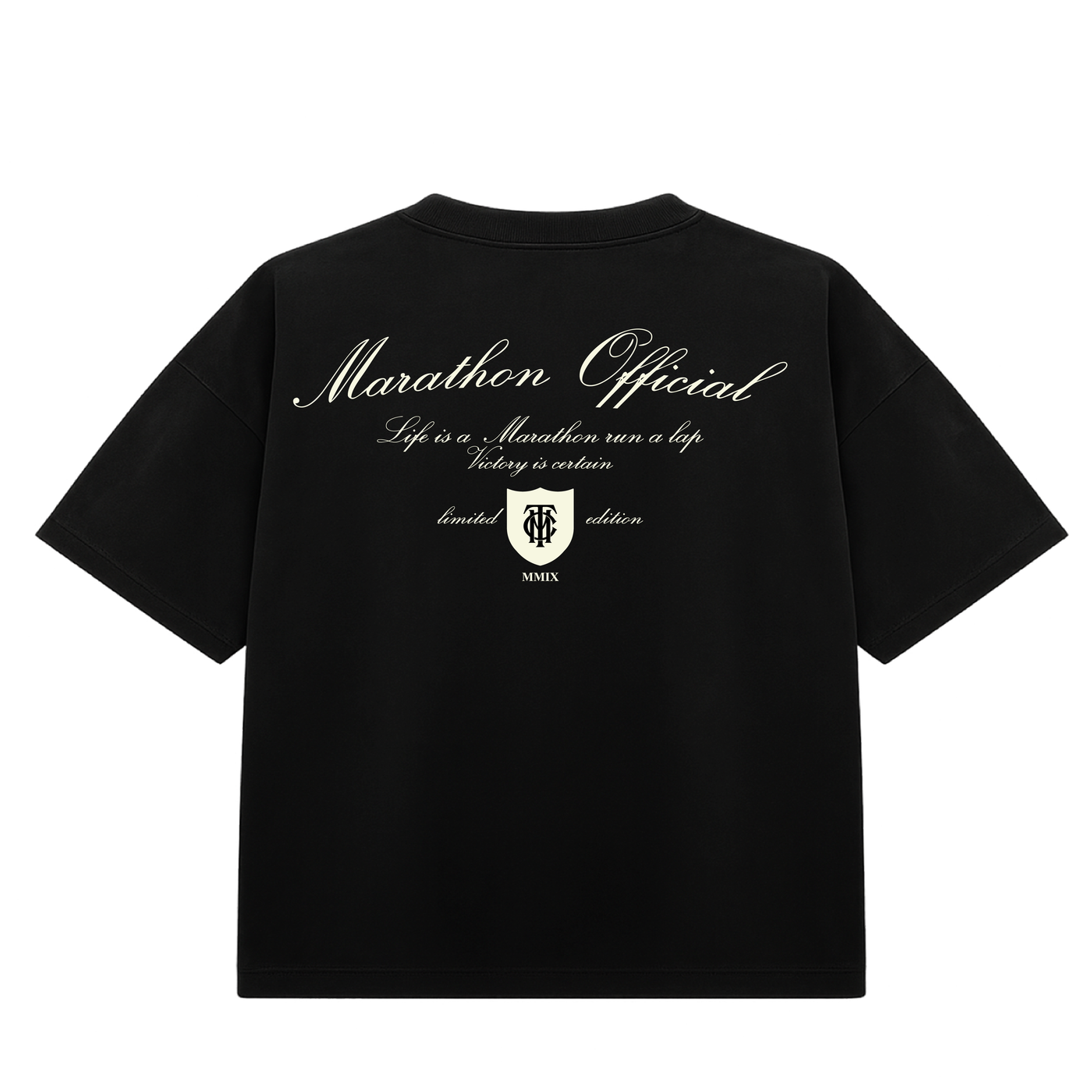 Marathon Official Crest 2025 T-Shirt - Black - Back