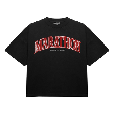 Marathon Red Arch T-Shirt - Black