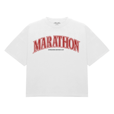 Marathon Red Arch T-Shirt - White