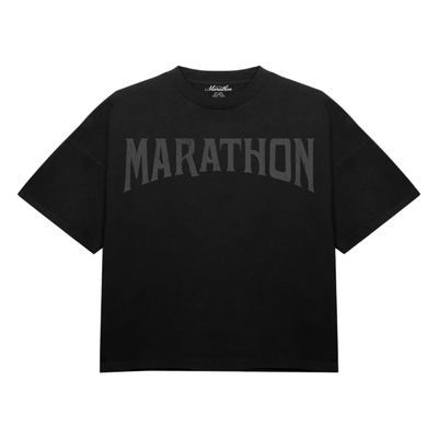 Marathon Sharp Collegiate T-Shirt - Black