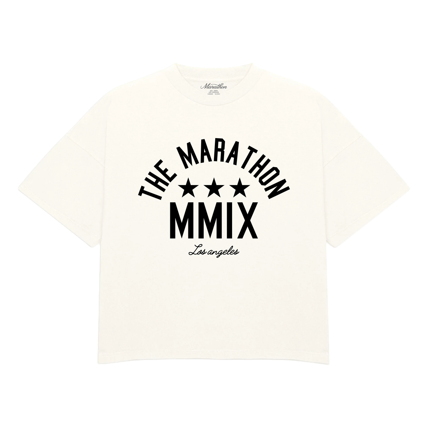 Marathon Stars T-Shirt - Bone