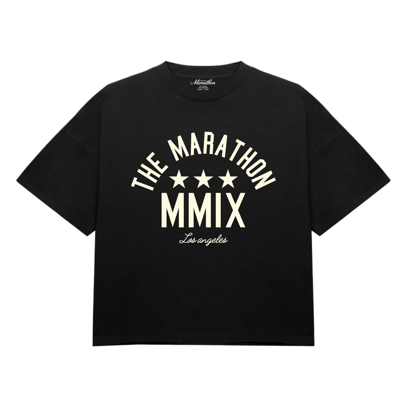 Marathon Stars T-Shirt - Black