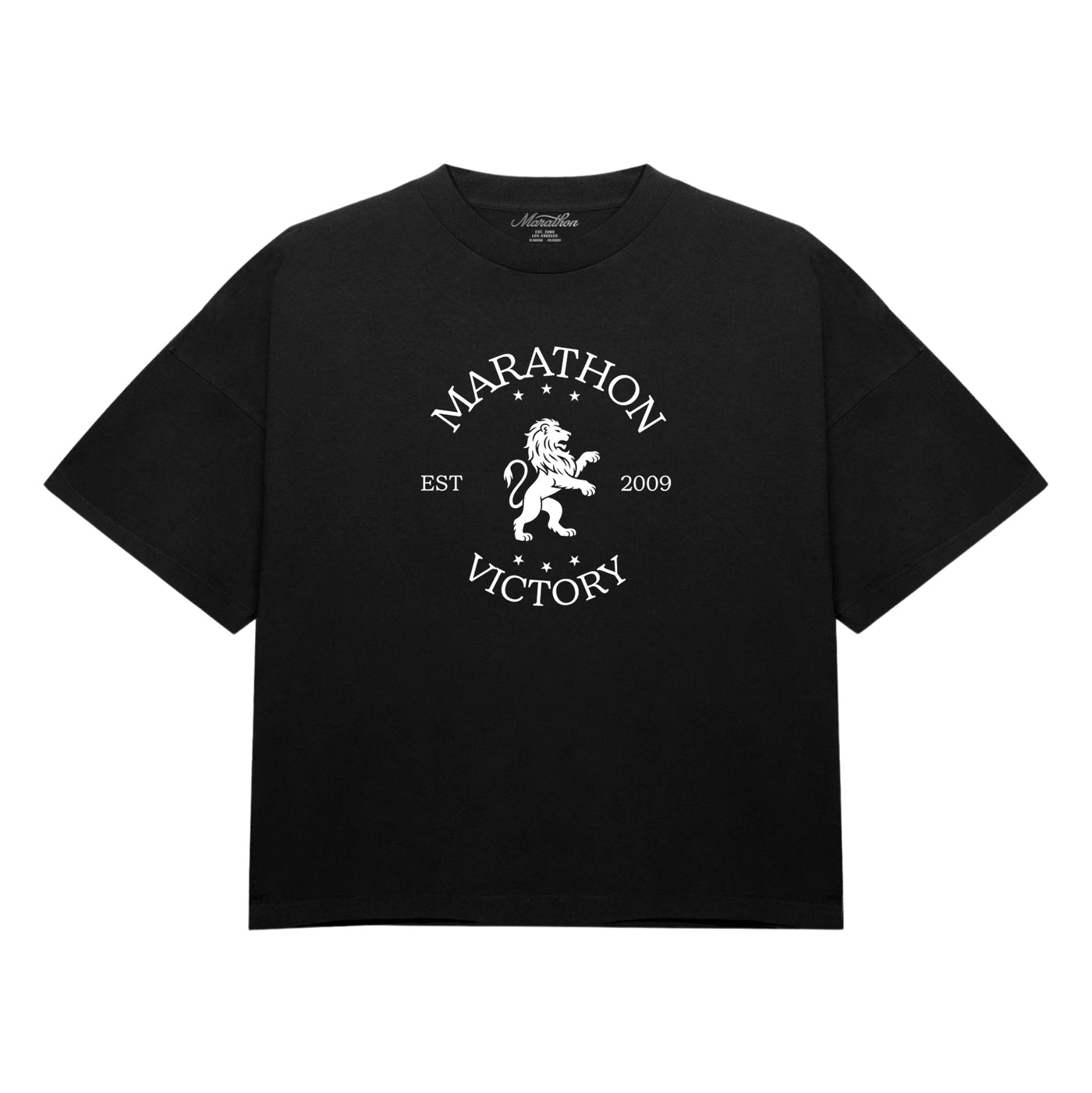 Marathon Victory Lion Seal T-Shirt - Black