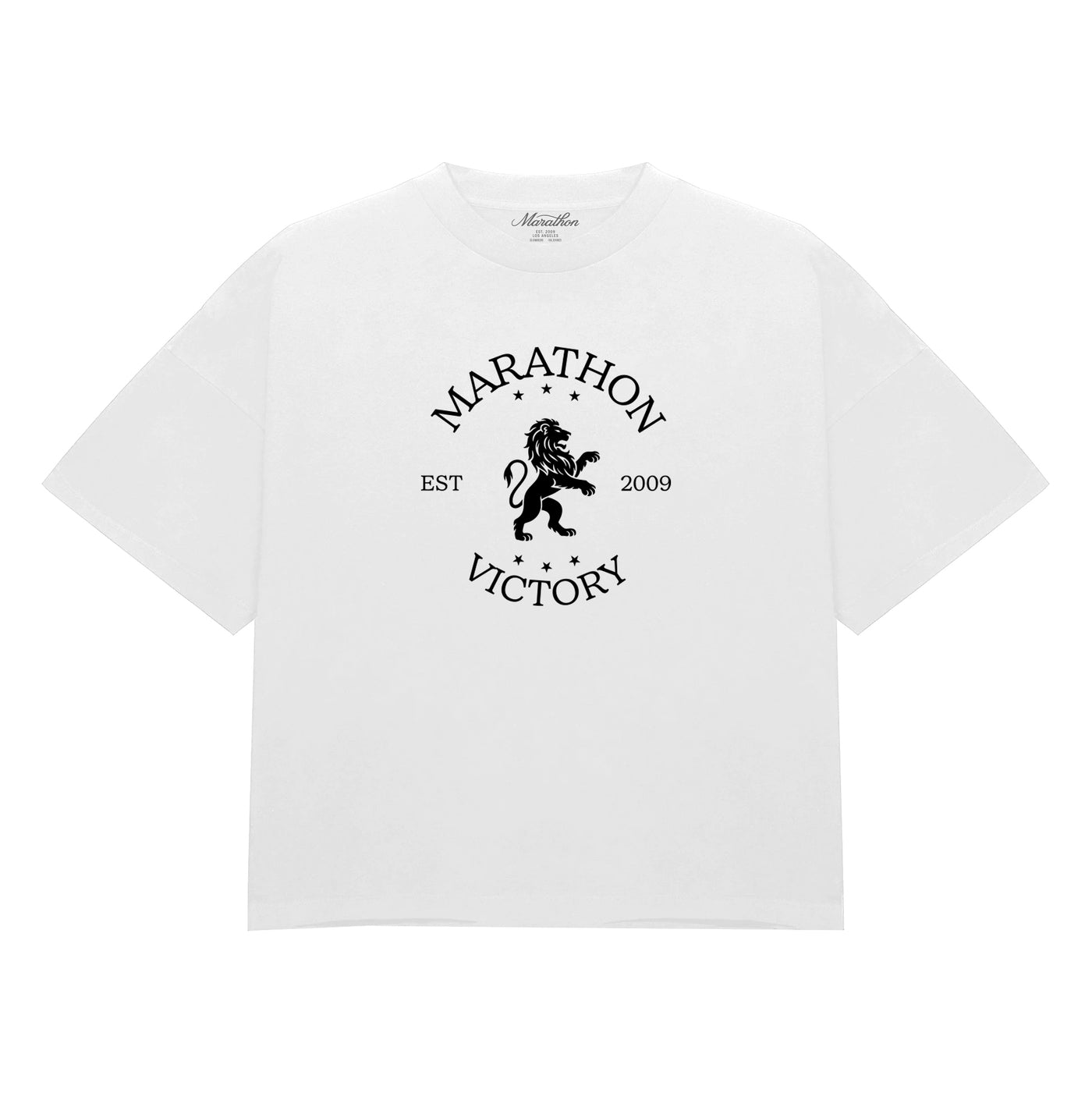 Marathon Victory Lion Seal T-Shirt - White