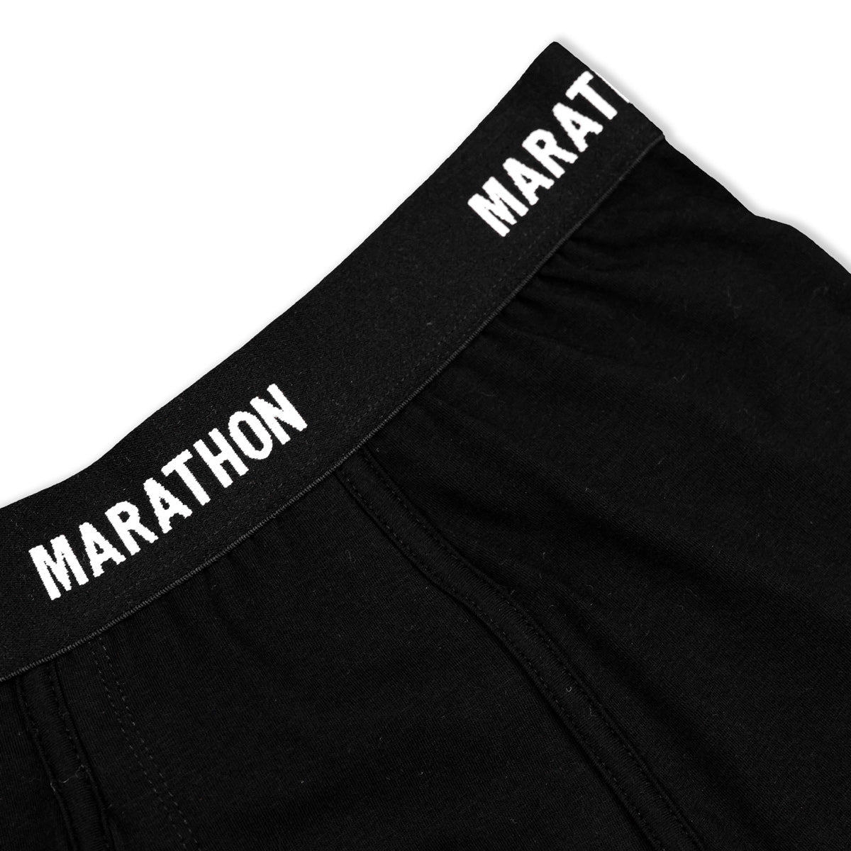 Marathon 3-Pack Boxer Briefs - Black - Waistband Detail