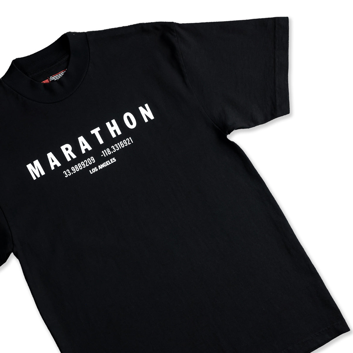 Marathon Foundation T-Shirt - Black/White - Detail 1