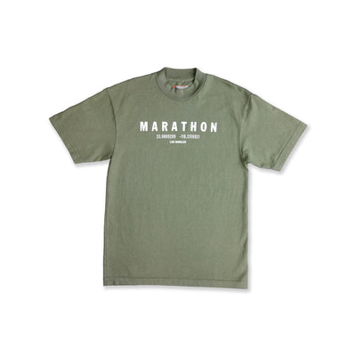 Marathon Foundation T-Shirt - Olive/White