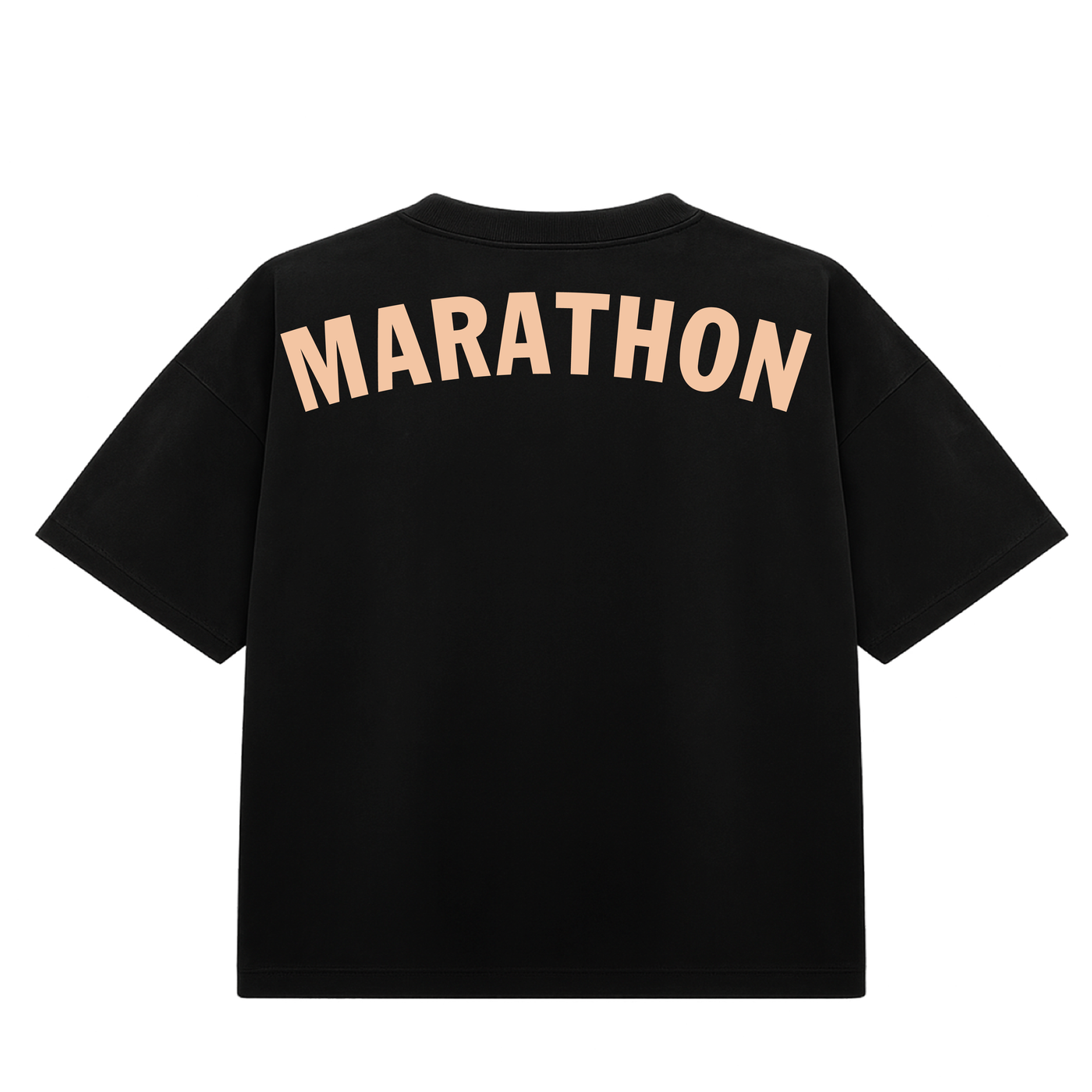 Marathon Beach T-Shirt - Black - Back