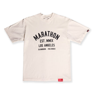 Marathon Classic T-Shirt - Bone/Black - Front