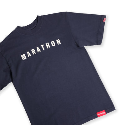 Marathon Hero T-Shirt - Black Cat/Cream - Detail
