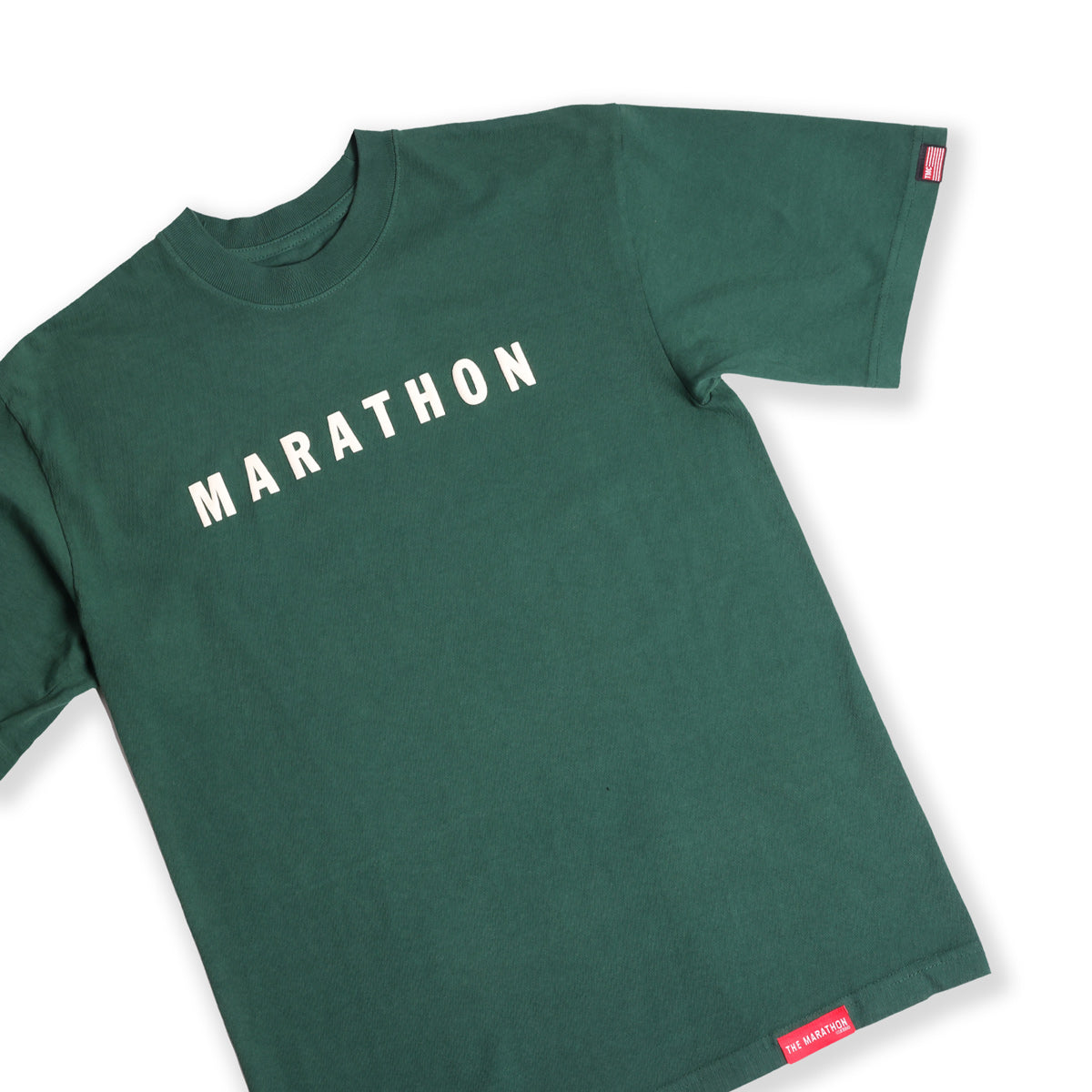 Marathon Hero T-Shirt - Sycamore/Cream - Detail