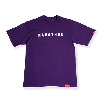 Marathon Hero T-Shirt - Vintage Violet/Cream - Front