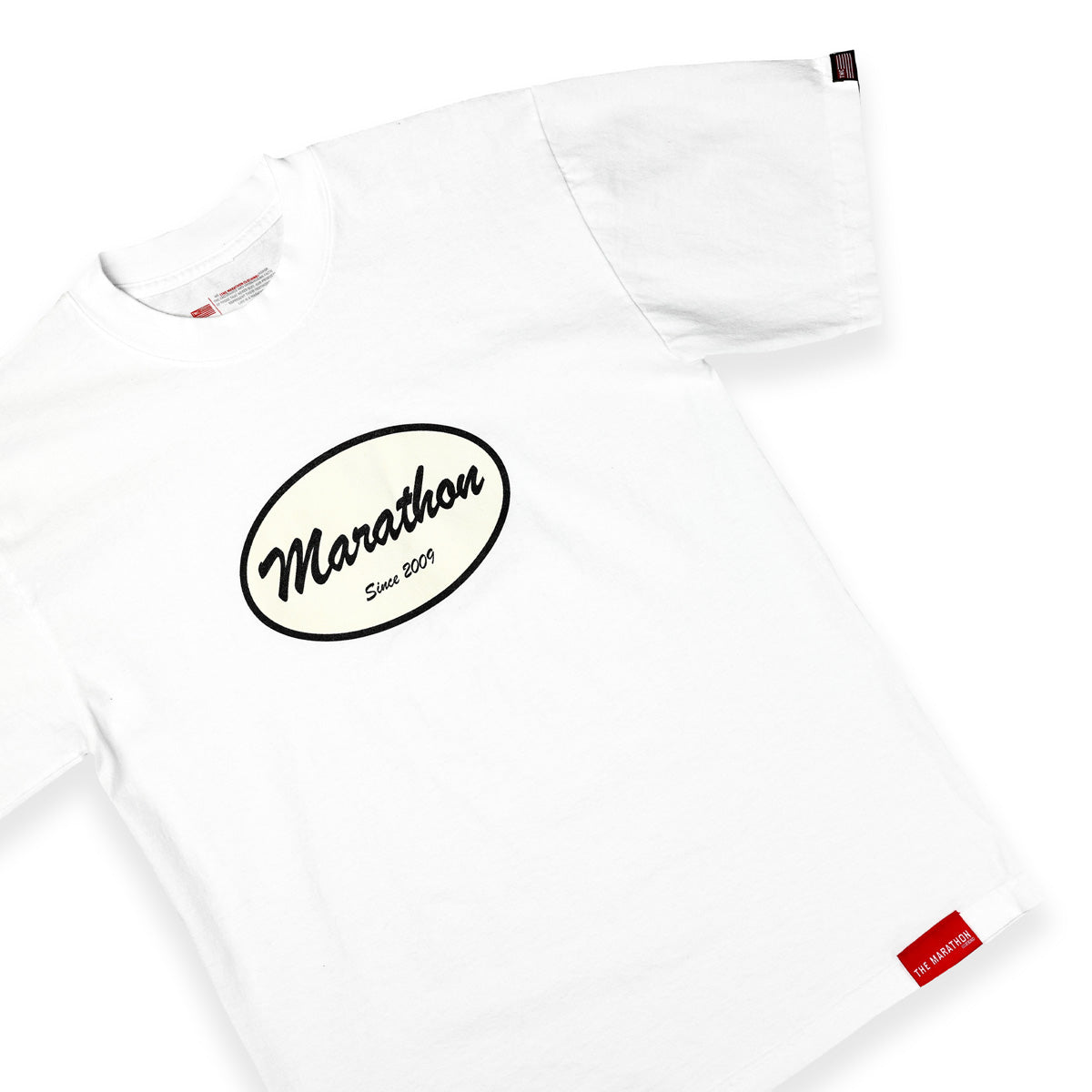 Marathon Origin T-Shirt - White/Bone - Detail