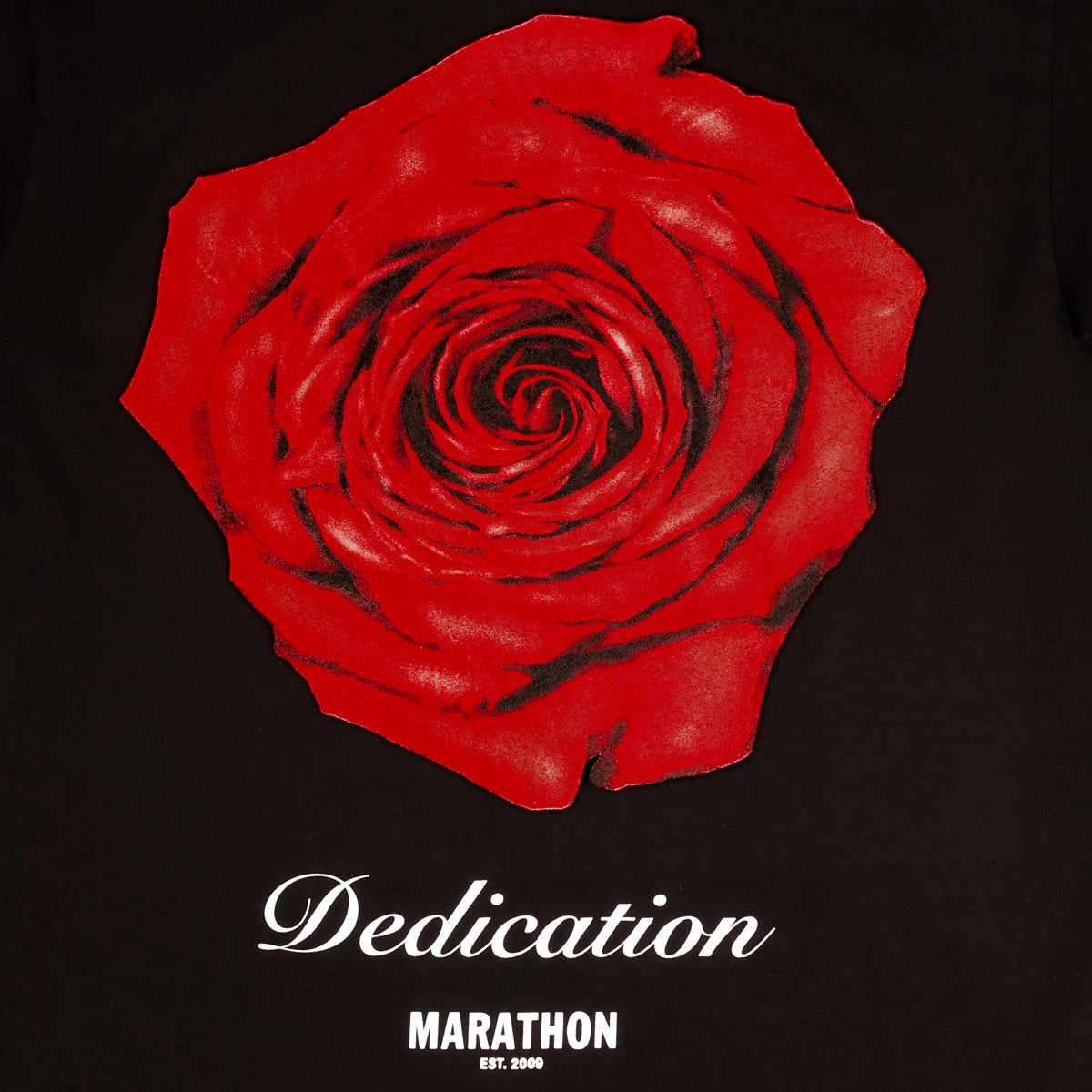 The Marathon Dedication T-Shirt - Black - Back Detail 2