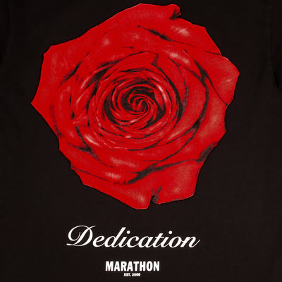 The Marathon Dedication T-Shirt - Black - Back Detail 2