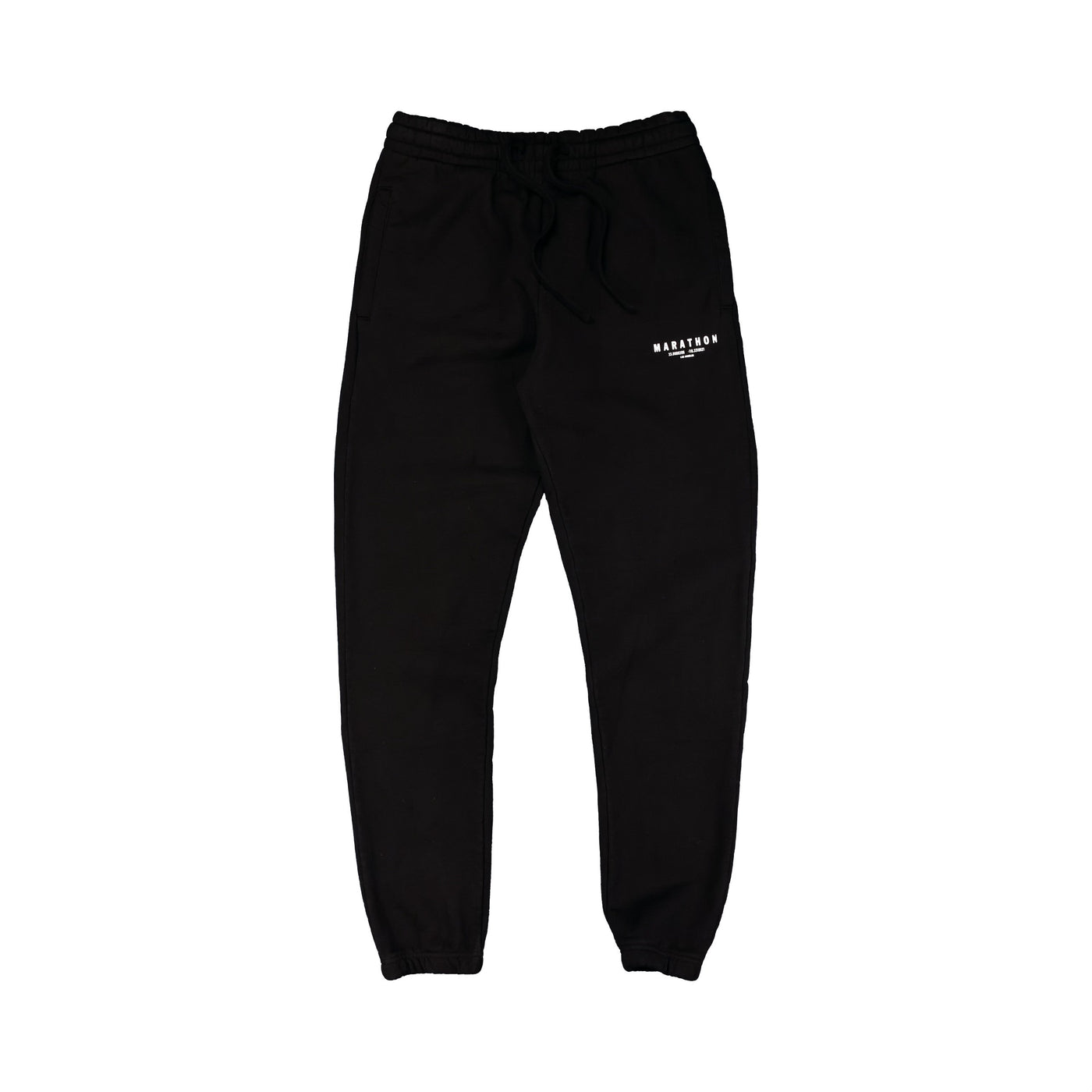 Marathon Foundation Sweatpants - Black/White - Front