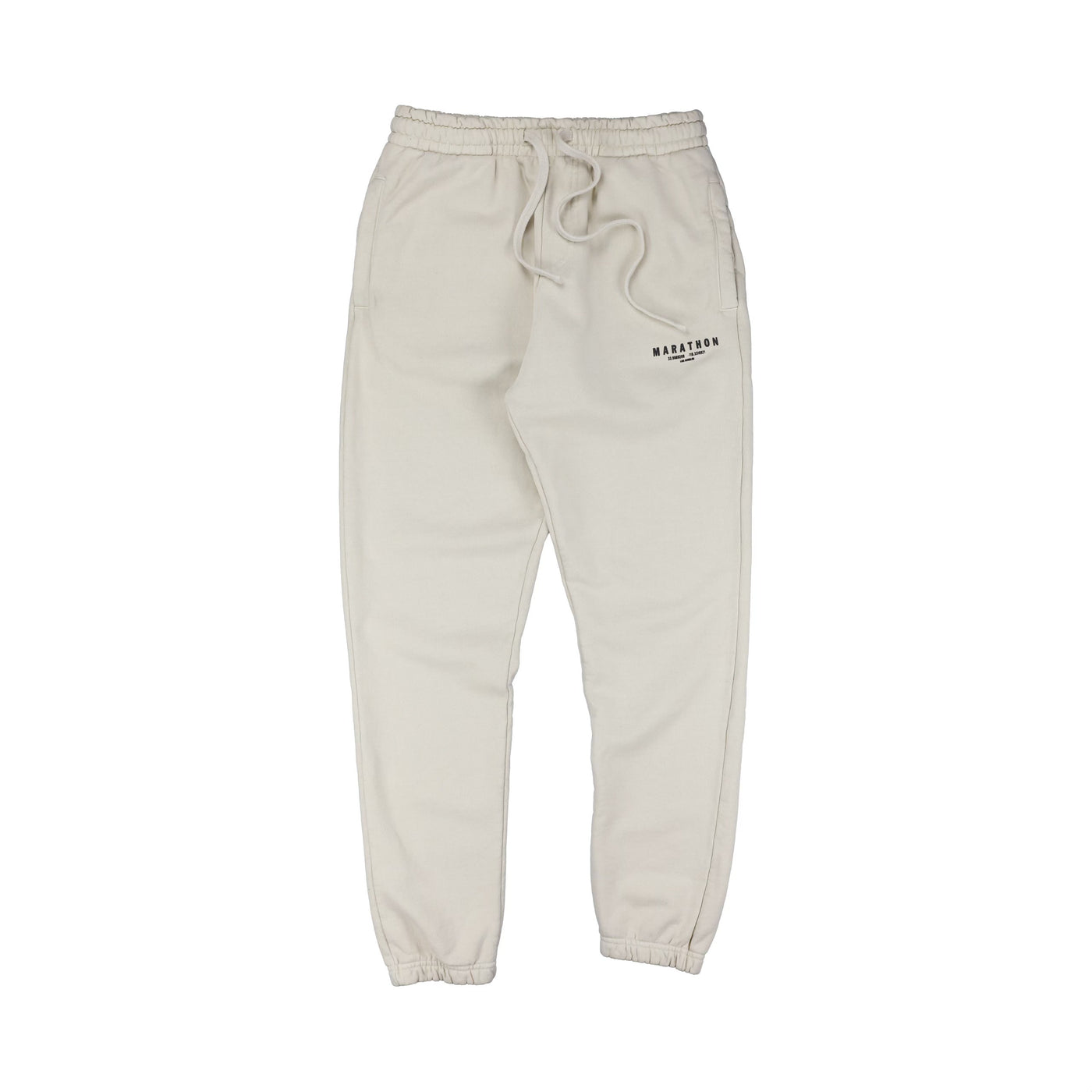 Marathon Foundation Sweatpants - Bone/Black - Front