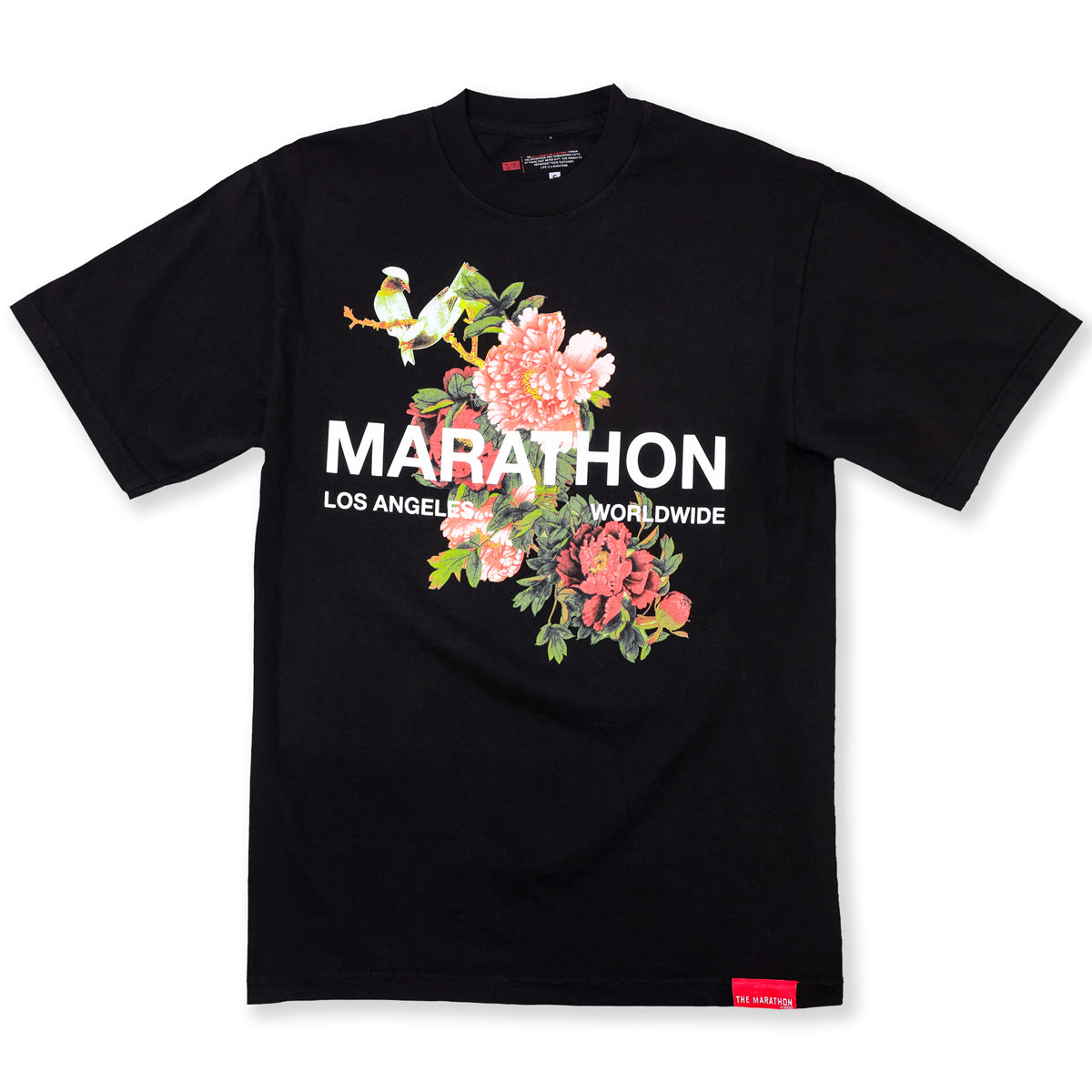 Marathon Global T-Shirt - Black - Front