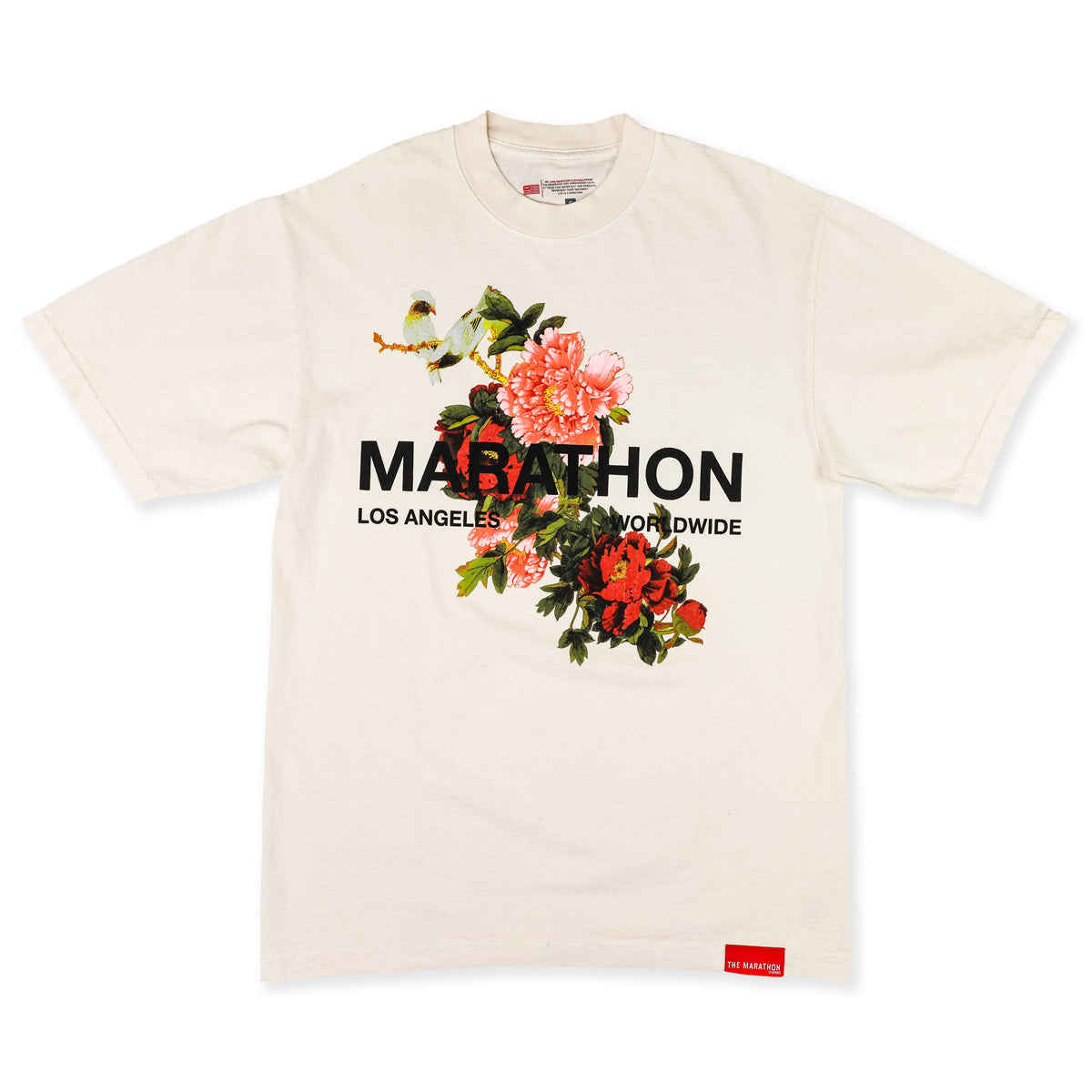 Marathon Global T-Shirt - Bone - Front