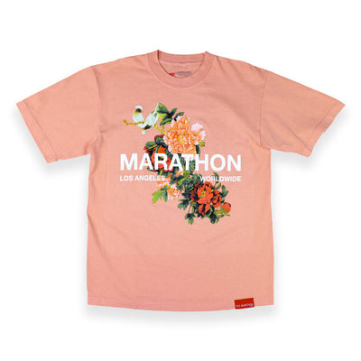 Marathon Global T-Shirt - Coral - Front