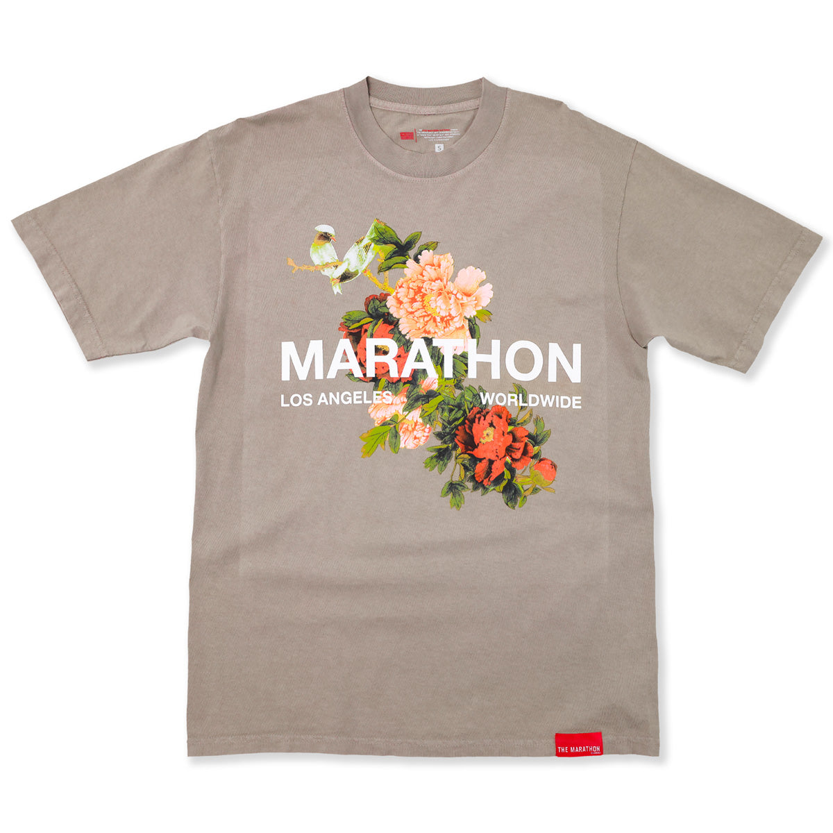  Marathon Global T-Shirt - Mocha - Front