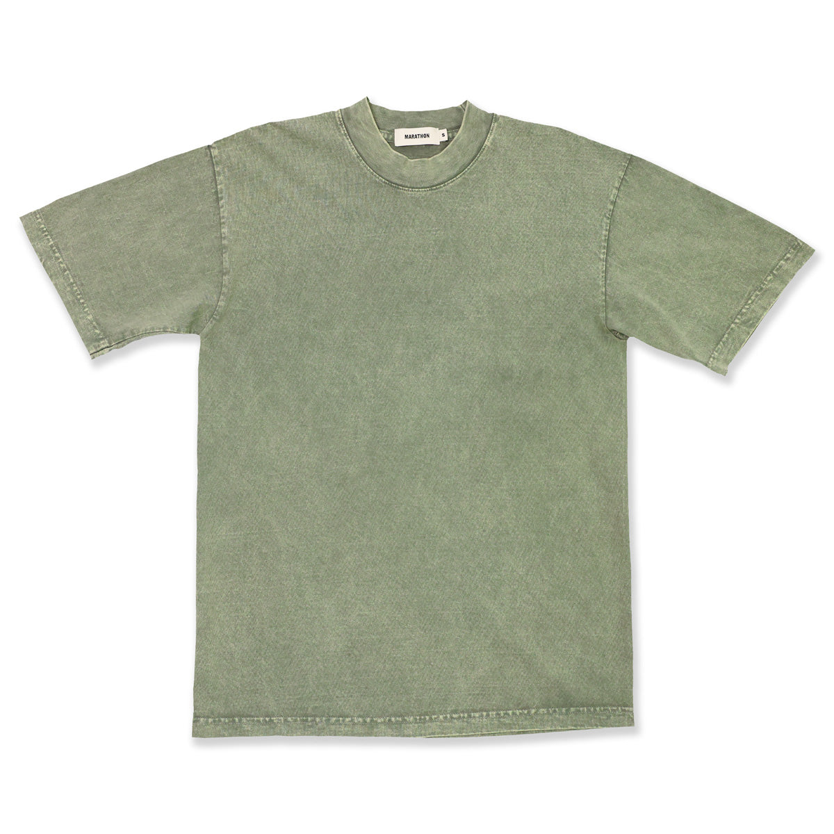 Marathon Ultra Leisure T-Shirt - Washed Matcha - Front