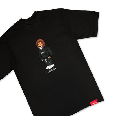 Marathon Lion T-Shirt - Black - Front - Detail 1