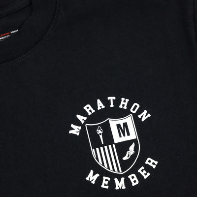 Marathon Members T-Shirt - Black - Front Detail