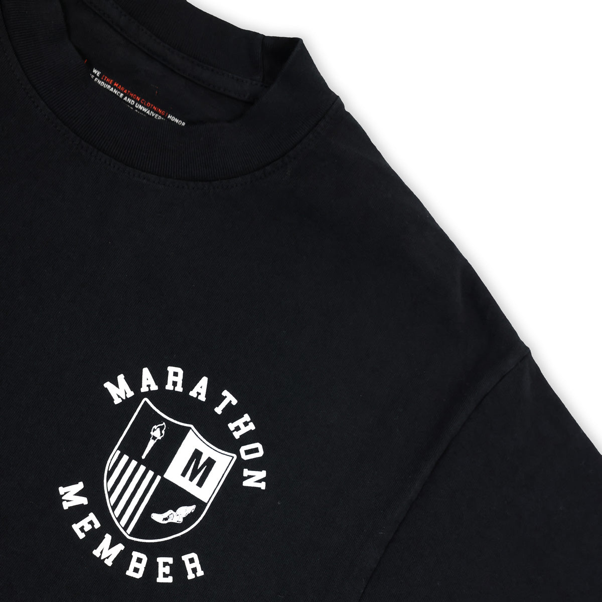 Marathon Members T-Shirt - Black - Chest Detail