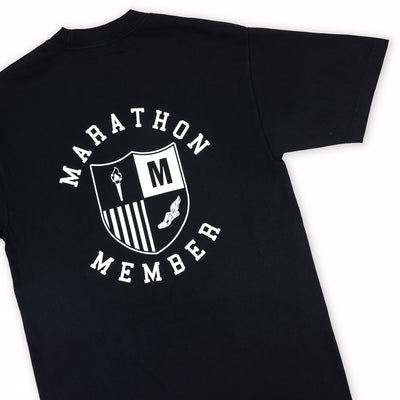 Marathon Members T-Shirt - Black - Back Detail