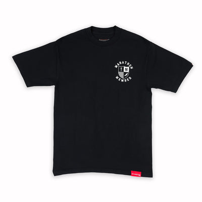 Marathon Members T-Shirt - Black - Front