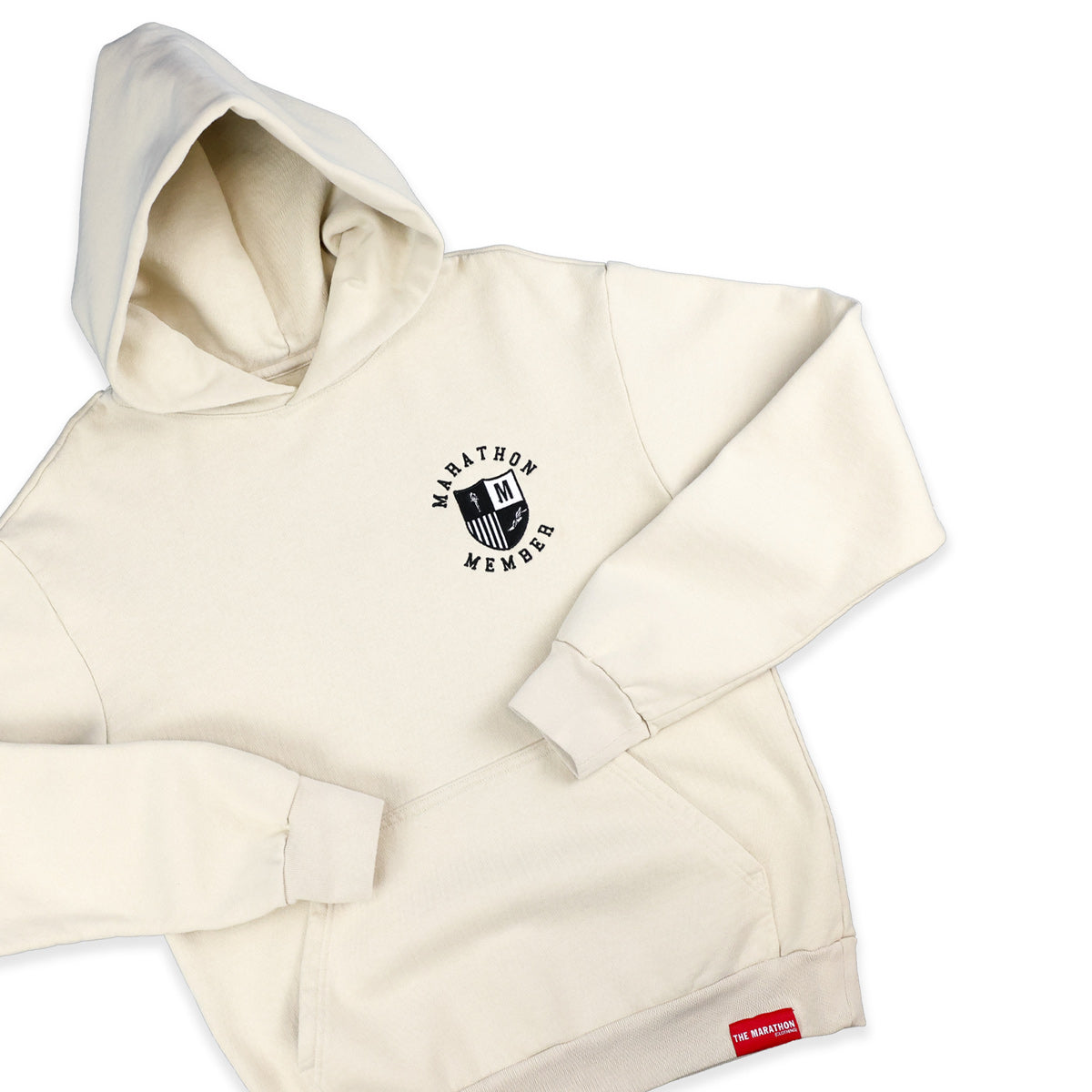 Marathon Members Hoodie - Bone - Front Detail 1