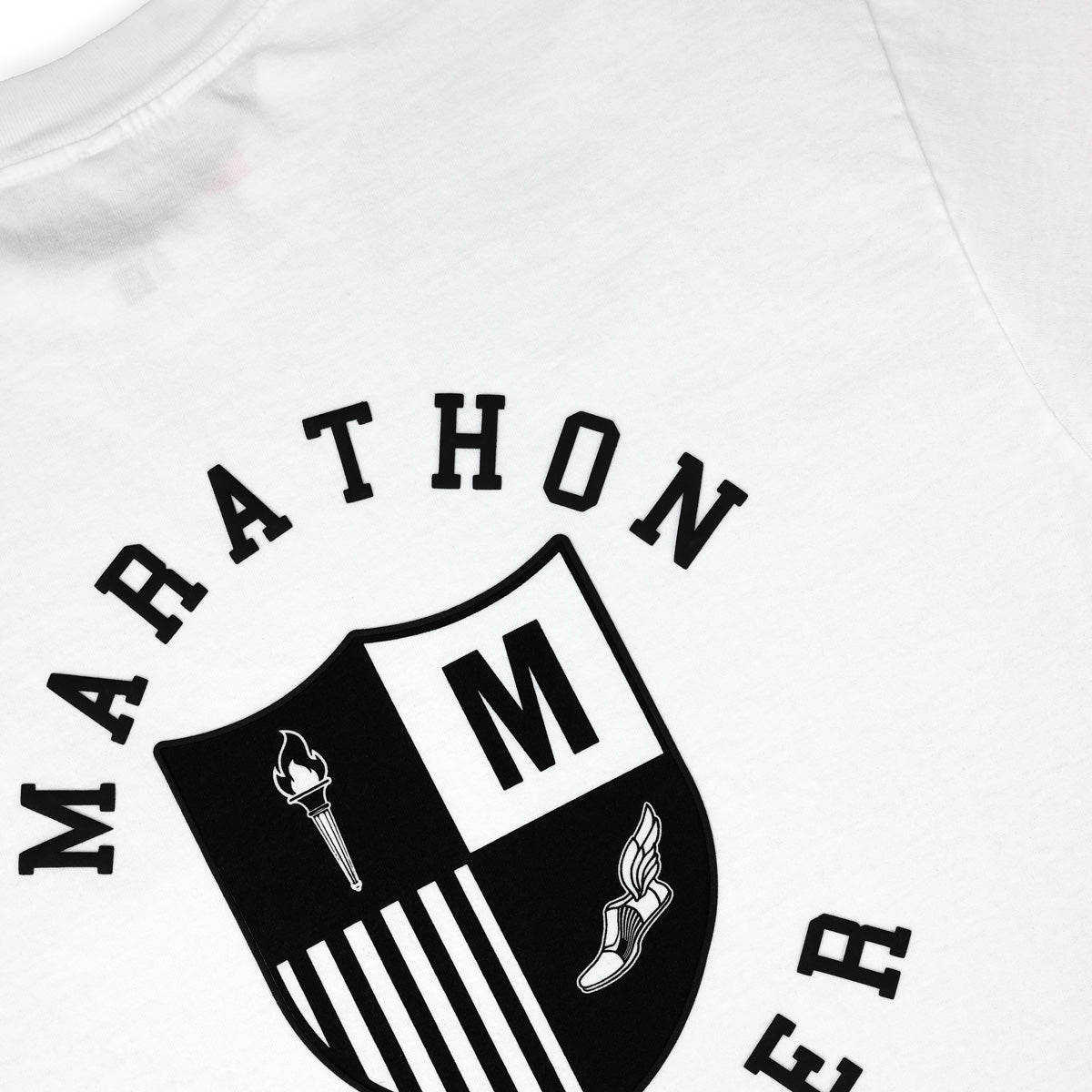 Marathon Members T-Shirt - White - Close Up