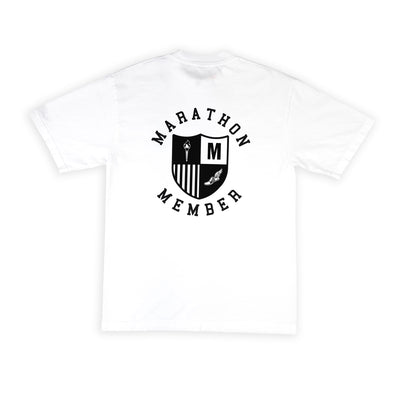 Marathon Members T-Shirt - White - Back