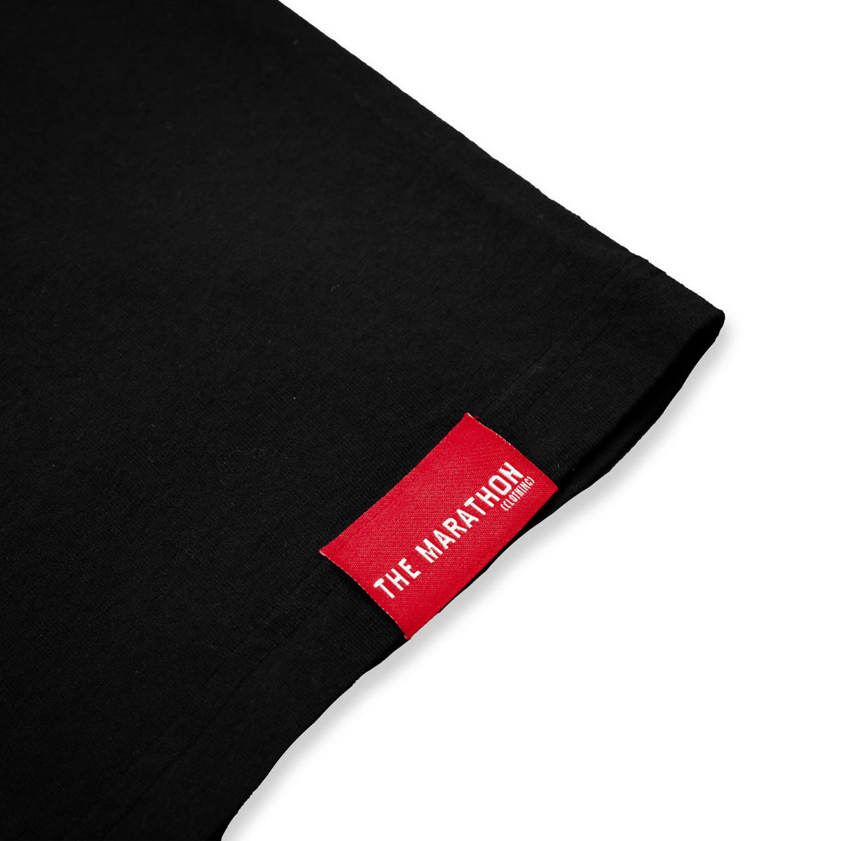 Marathon Vertical T-Shirt - Black - Woven Label