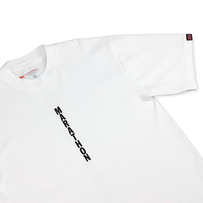 Marathon Vertical T-Shirt - White - Detail