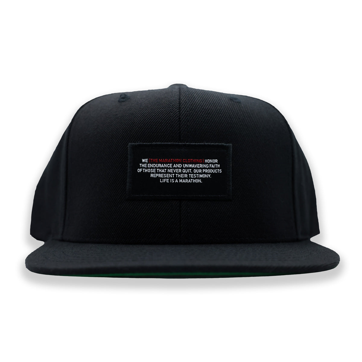 Marathon Mission Statement Patch Snapback - Black