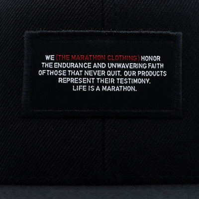 Marathon Mission Statement Patch Snapback - Black