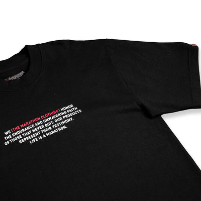 Mission Statement T-Shirt - Black - Detail 2