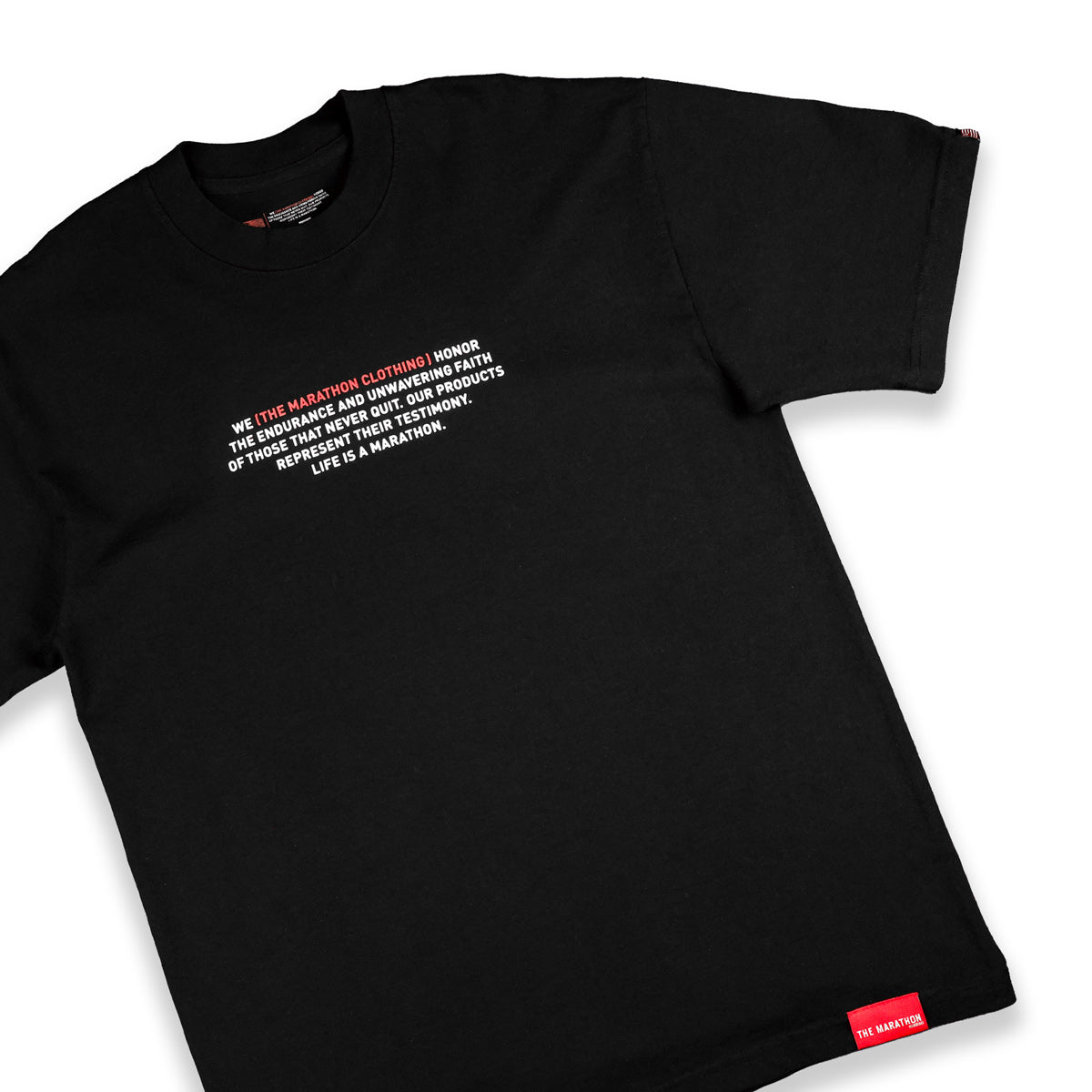 Mission Statement T-Shirt - Black - Detail