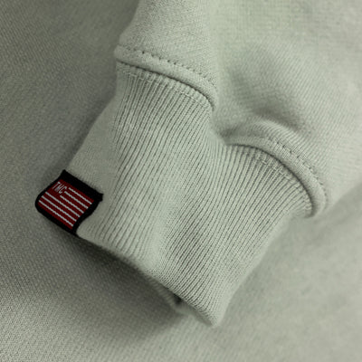 Marathon Modern Crewneck Sweatshirt - Sage/Black - Sleeve Detail